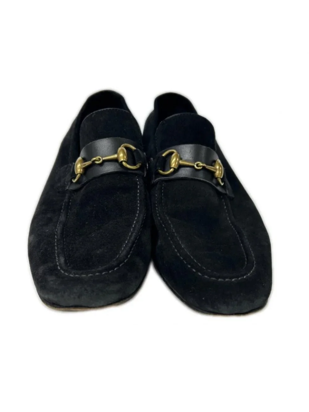 Gucci Suede Horsebit Loafers